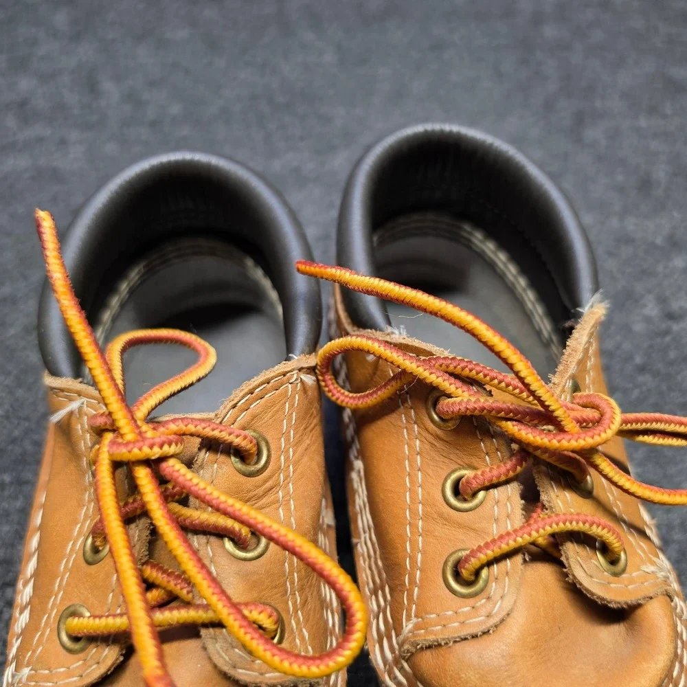 VTG LL Bean Duck Boots Brown Womens 8 N Waterproof Low Top Gum Shoes Leather